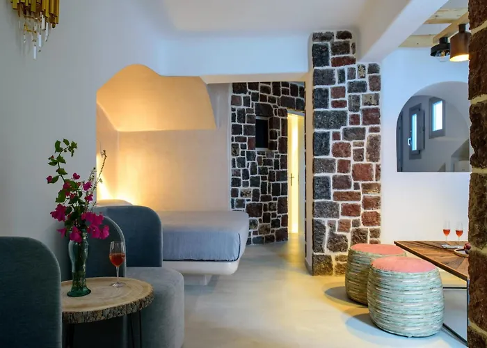 Exquisite Santorini Luna 3 Bedrooms Breathtaking Sea Views Akrotírion